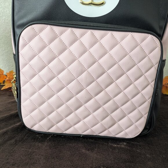 Betsy Johnson LUV Betsey Pink/Black LBADLEY Large Backpack - NWT - Picture 9 of 11